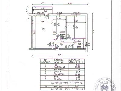 Apartament 2 camere, decomandat, imbunatatiri, Cantacuzino, Ploiesti