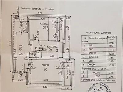 Apartament 2 camere, decomandat, zona Republicii, Ploiesti