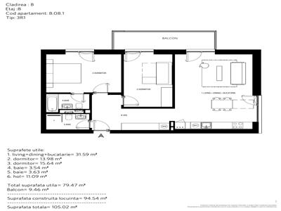 Apartamente premium 3 camere complet finisate zona Sud Ploiesti