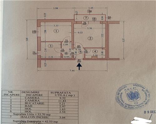 Apartament 2 camere, decomandat, centrala termic, zona Vest, Ploiesti