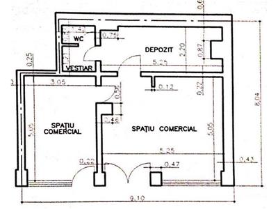 Spatiu comercial, 65 mp, zona intens circulata, Republicii, Ploiesti