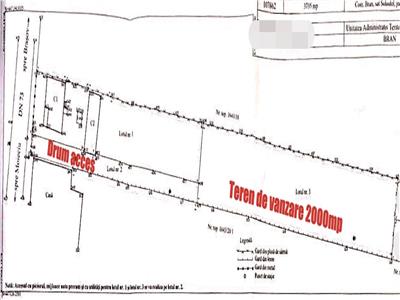 Teren intravilan, 2000 mp, stradal, langa Club Vila Bran. Comision 0!